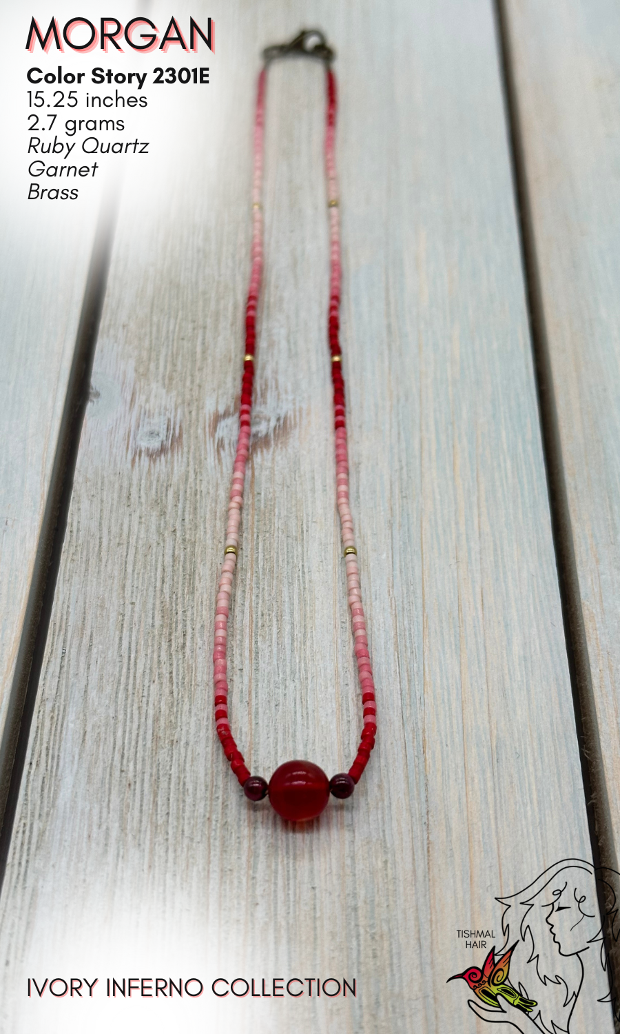 Ivory Inferno Morgan Necklace 2301E