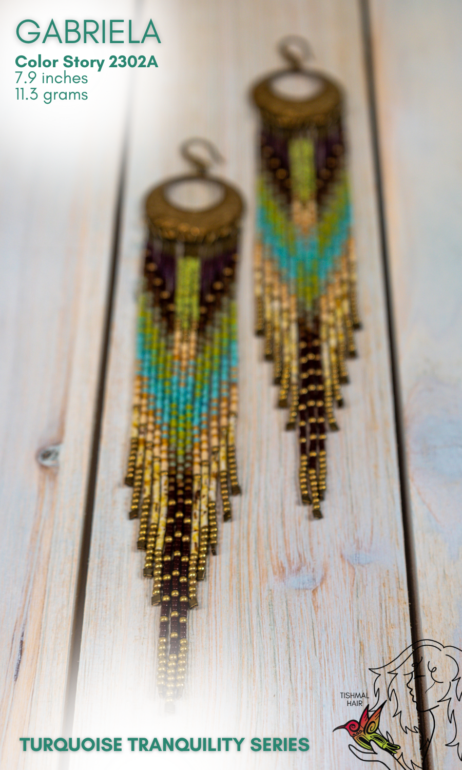 Turquoise Tranquility Gabriela Earrings 2302A