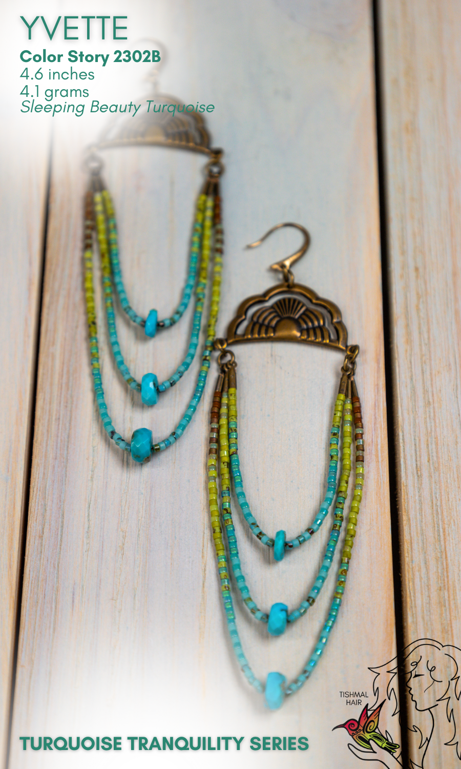 Turquoise Tranquility Yvette Earrings 2302B