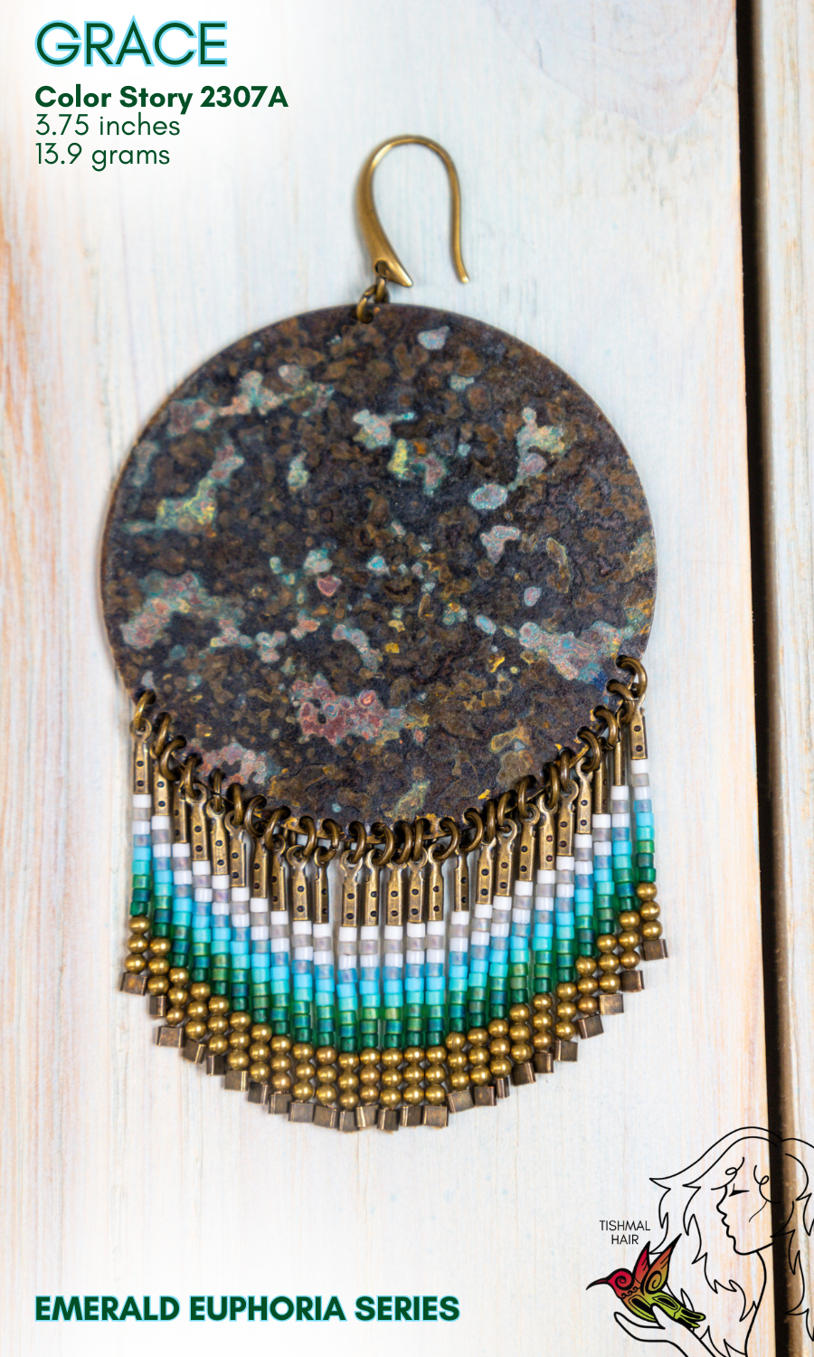 Emerald Euphoria Grace Earrings 2307A