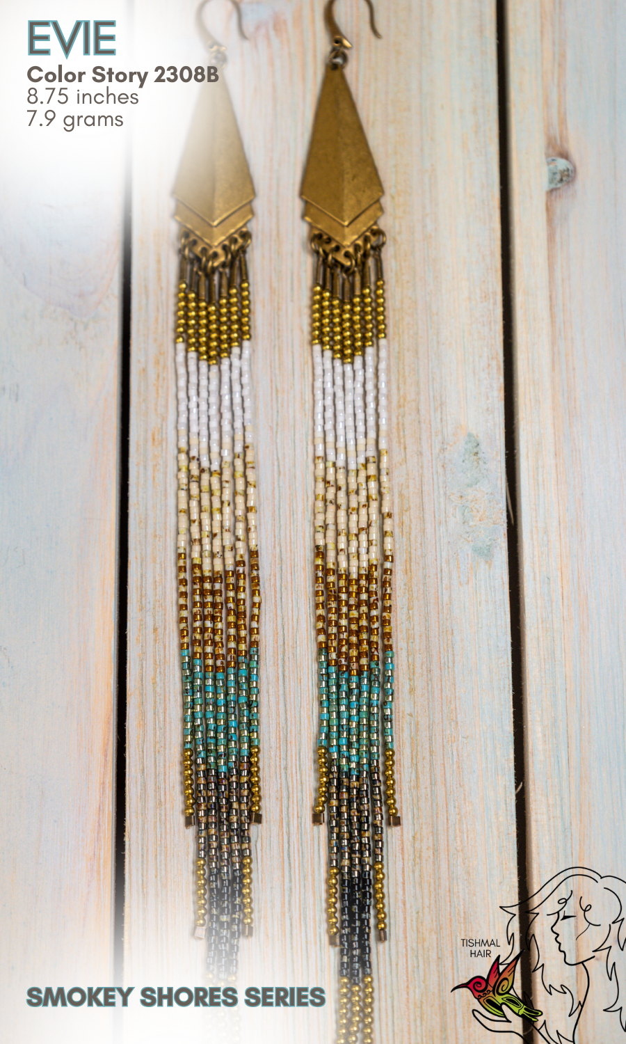 Smokey Shores Evie Earrings 2308B