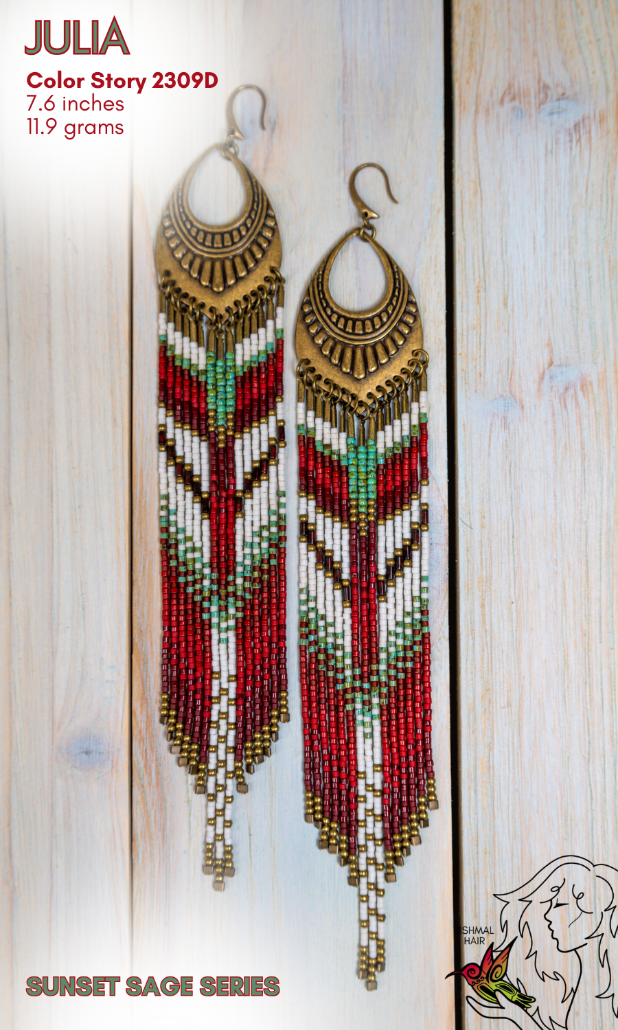Sunset Sage Julia Earrings 2309D