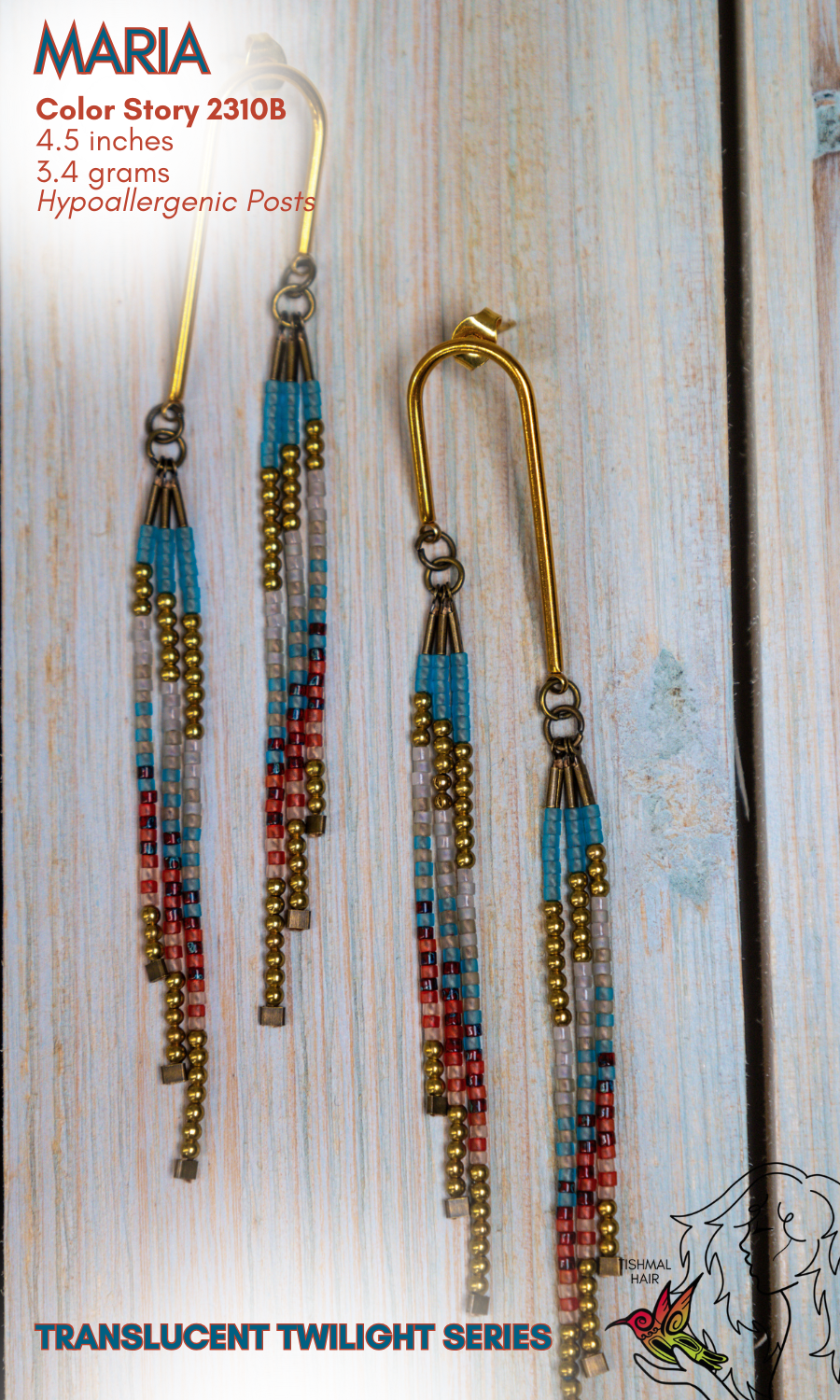 Translucent Twilight Maria Earrings 2310B