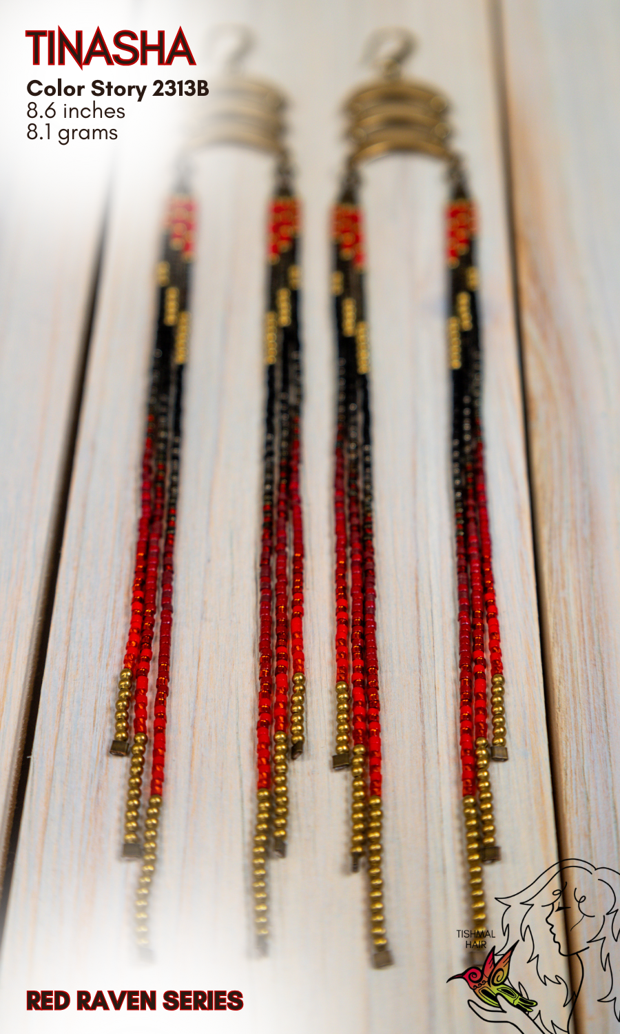 Red Raven Tinasha Earrings 2313B