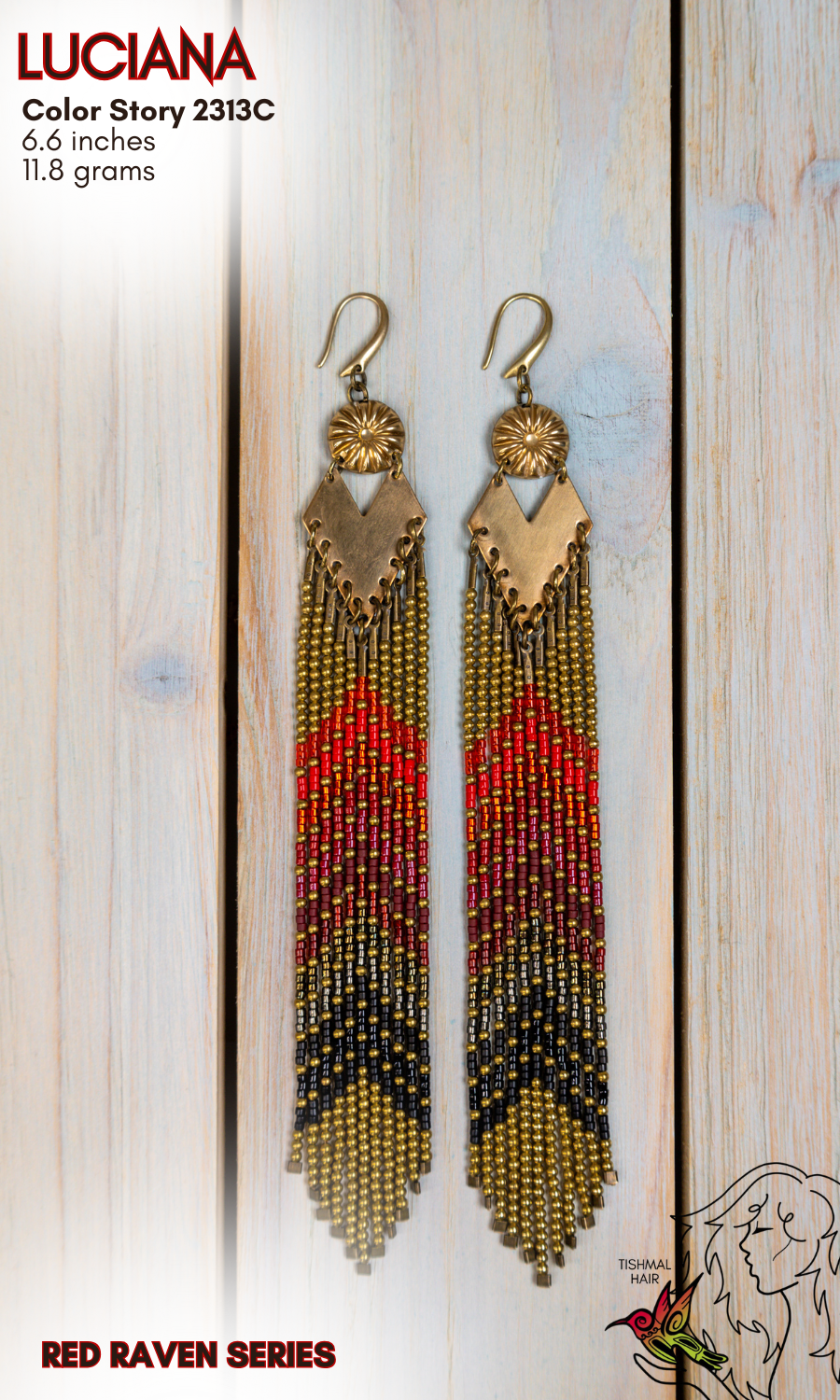Red Raven Luciana Earrings 2313C