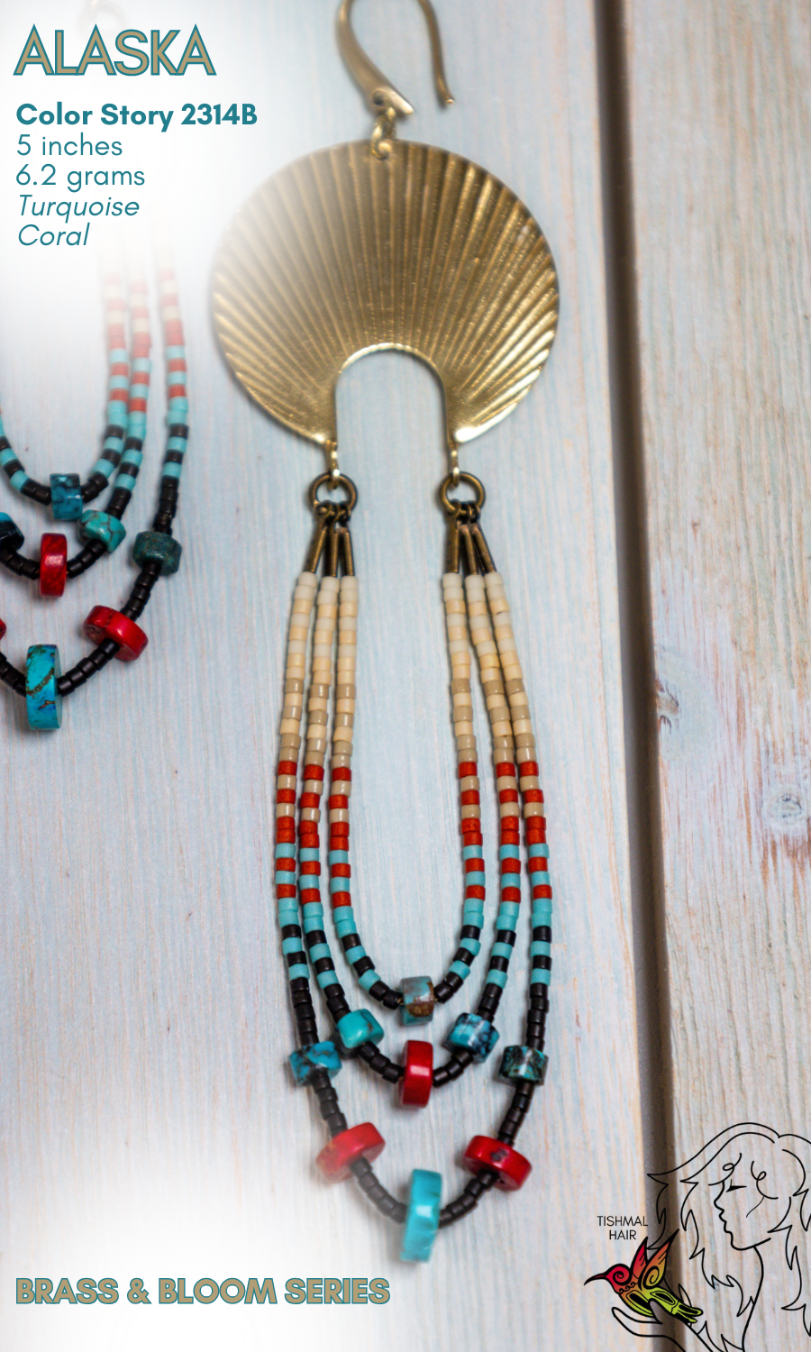 Brass & Bloom Alaska Earrings 2314B