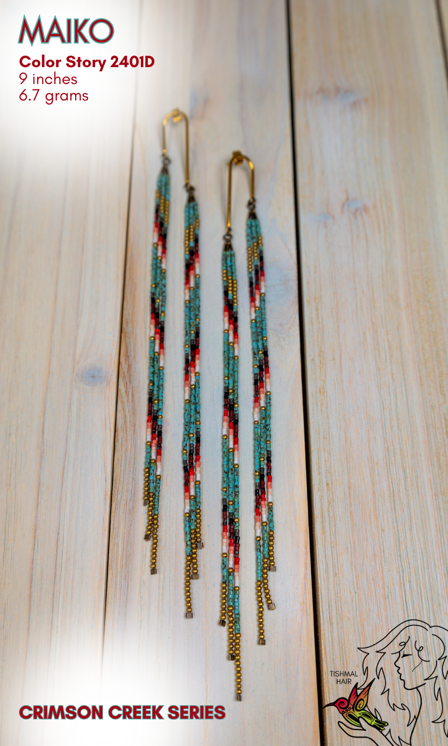 Crimson Creek Maiko Earrings 2401D