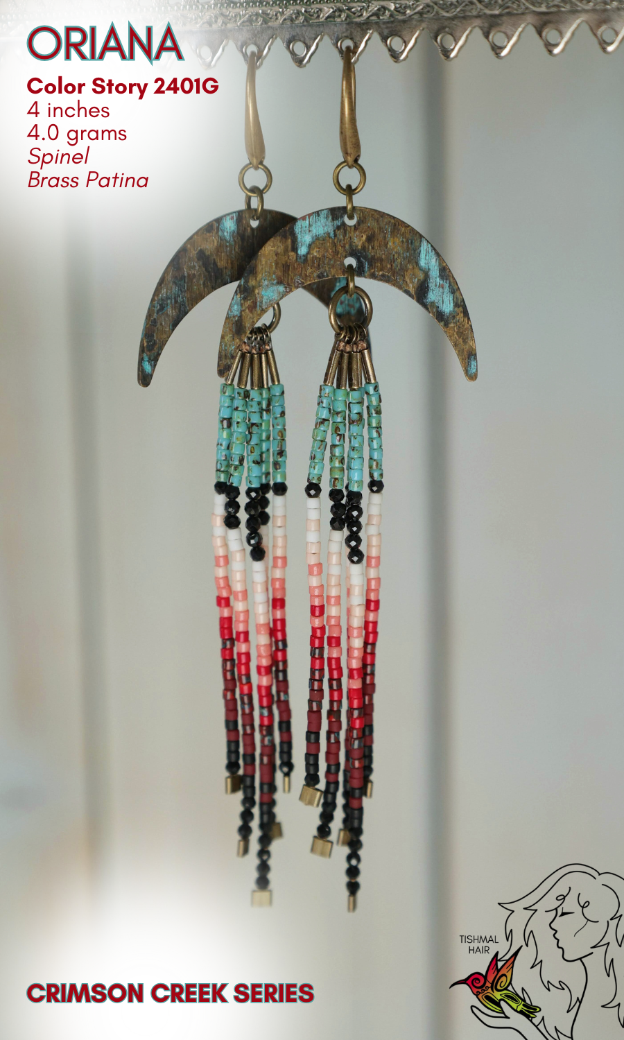 Crimson Creek Oriana Earrings 2401G