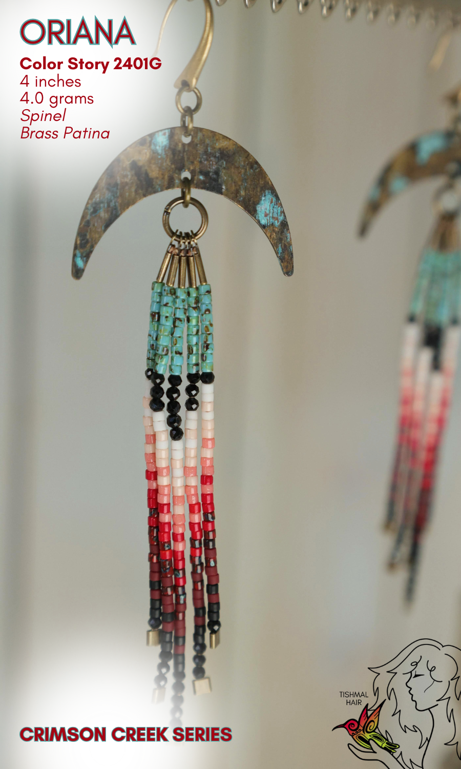 Crimson Creek Oriana Earrings 2401G