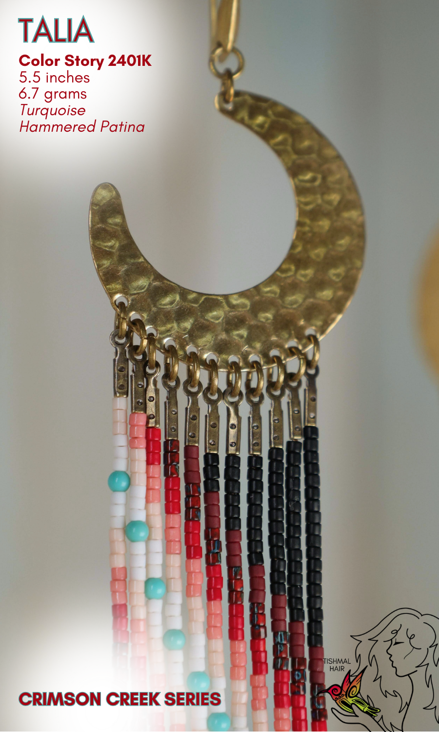 Crimson Creek Talia Earrings 2401K