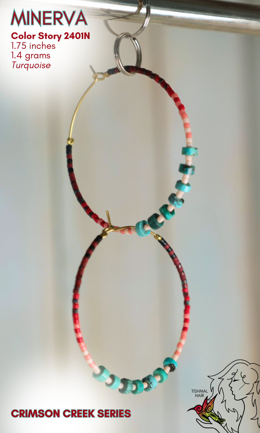 Crimson Creek Minerva Earrings 2401N
