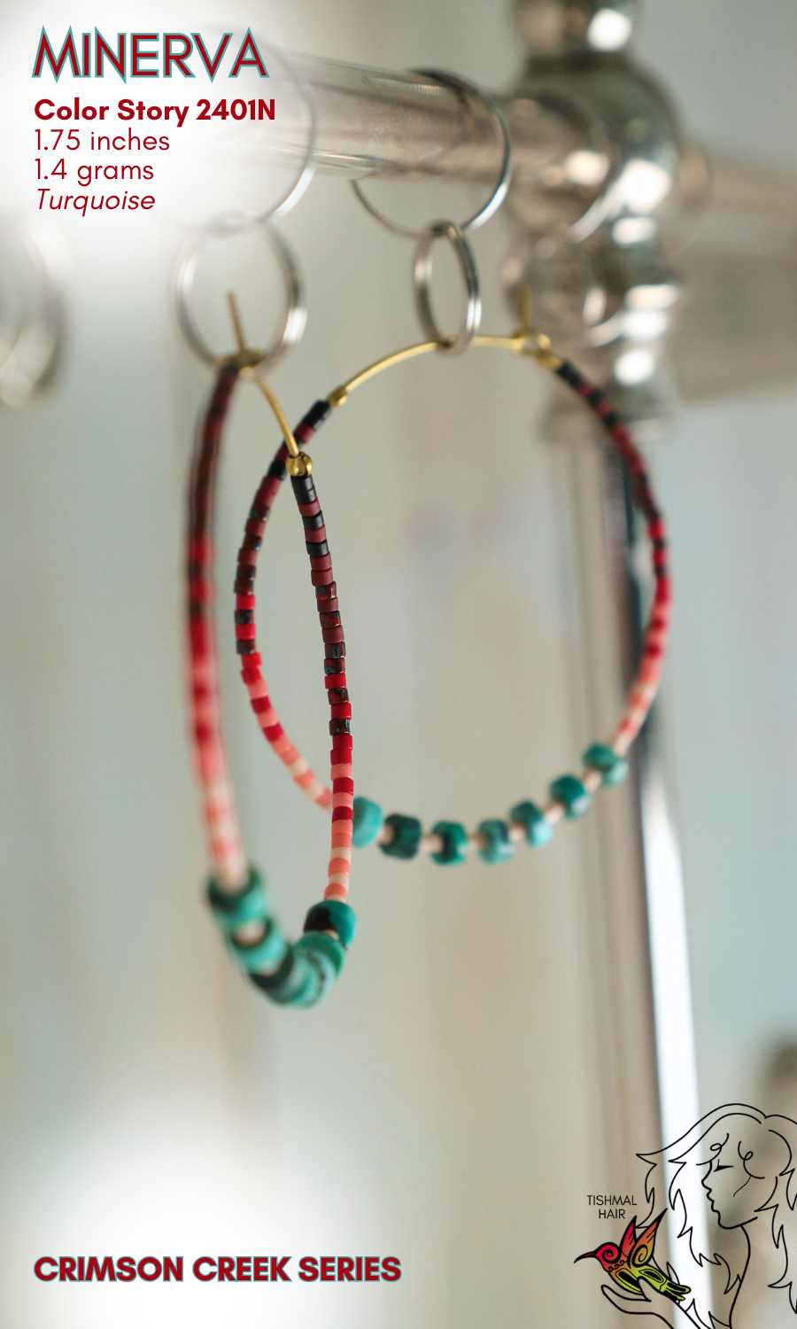 Crimson Creek Minerva Earrings 2401N