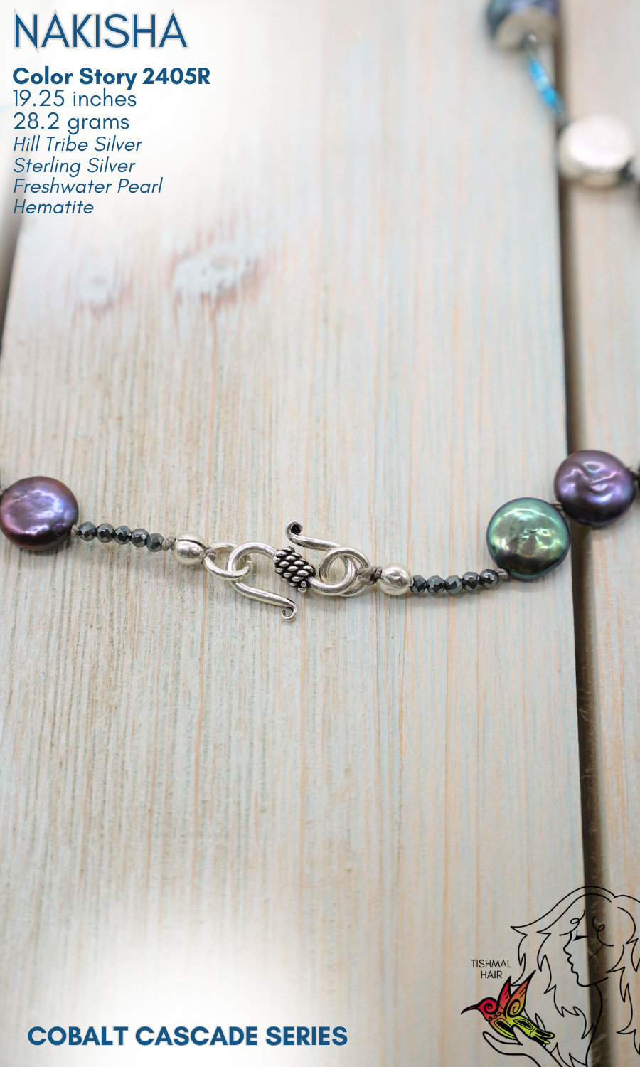Cobalt Cascade Nakisha Necklace 2405R