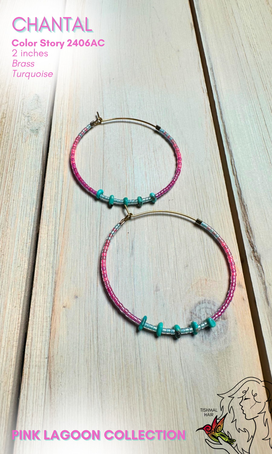Pink Lagoon Chantal Earrings 2406AC