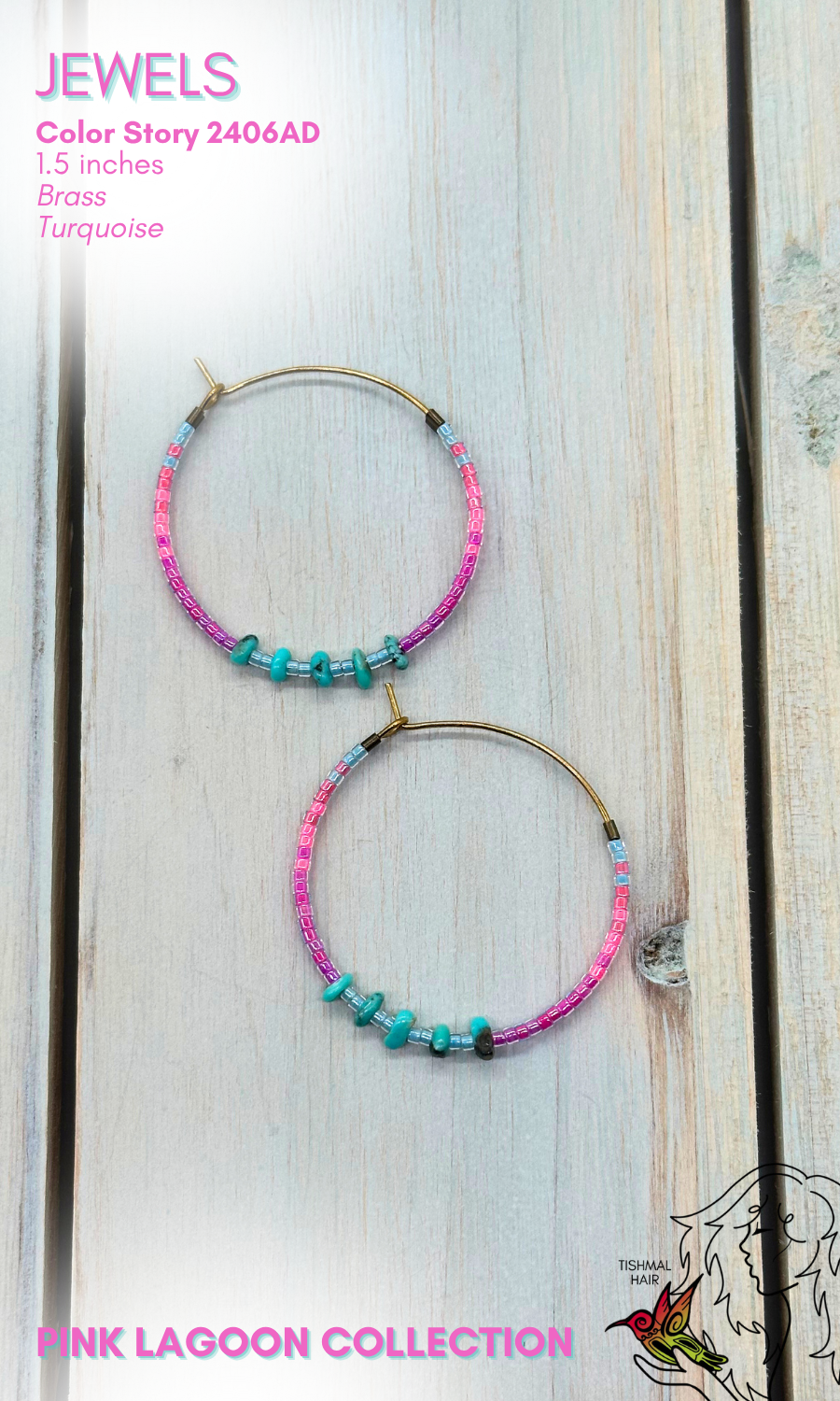 Pink Lagoon Jewels Earrings 2406AD