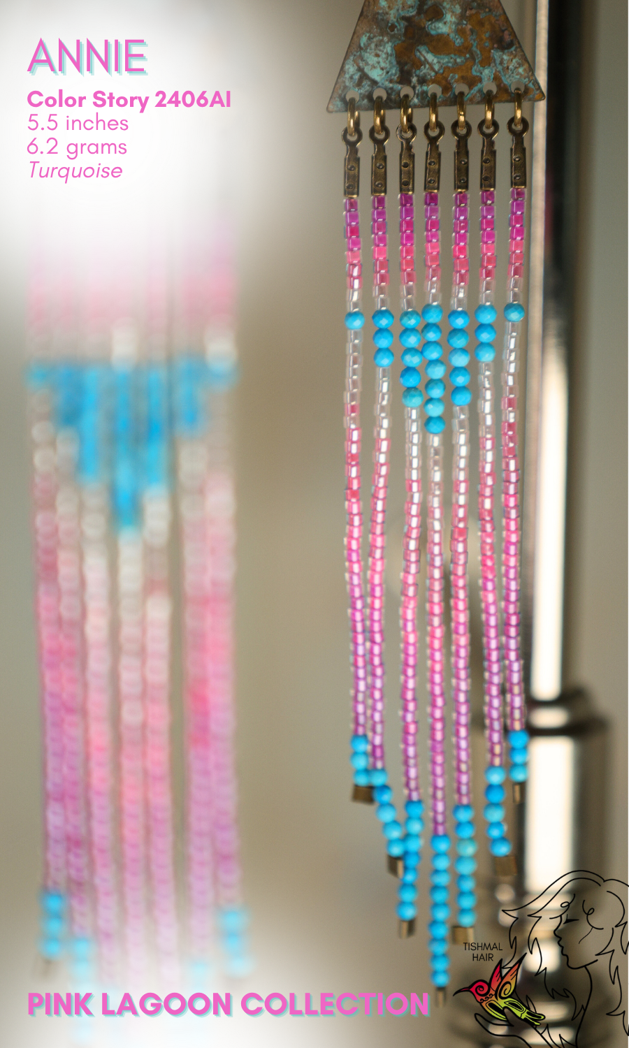 Pink Lagoon Annie Earrings 2406AI