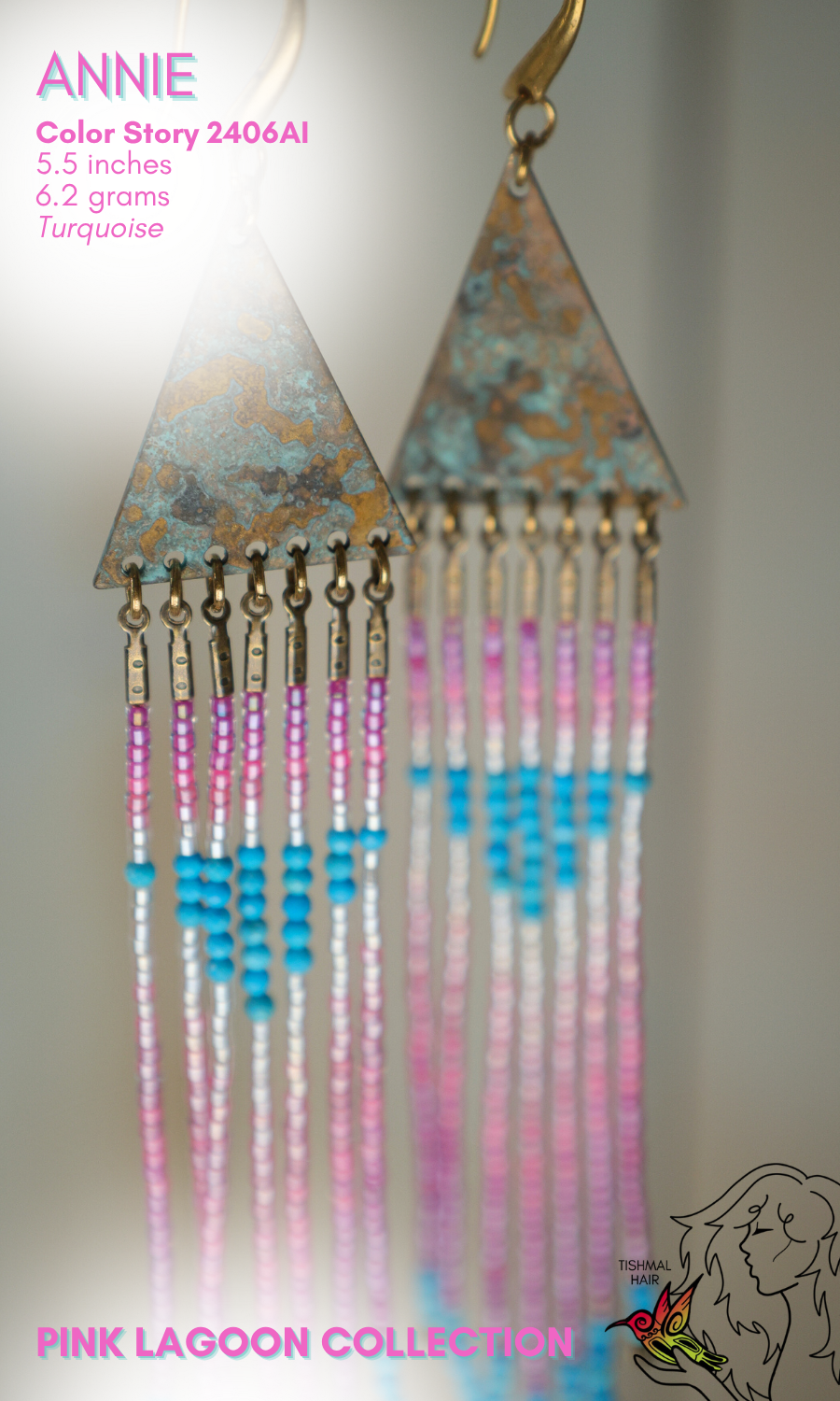 Pink Lagoon Annie Earrings 2406AI