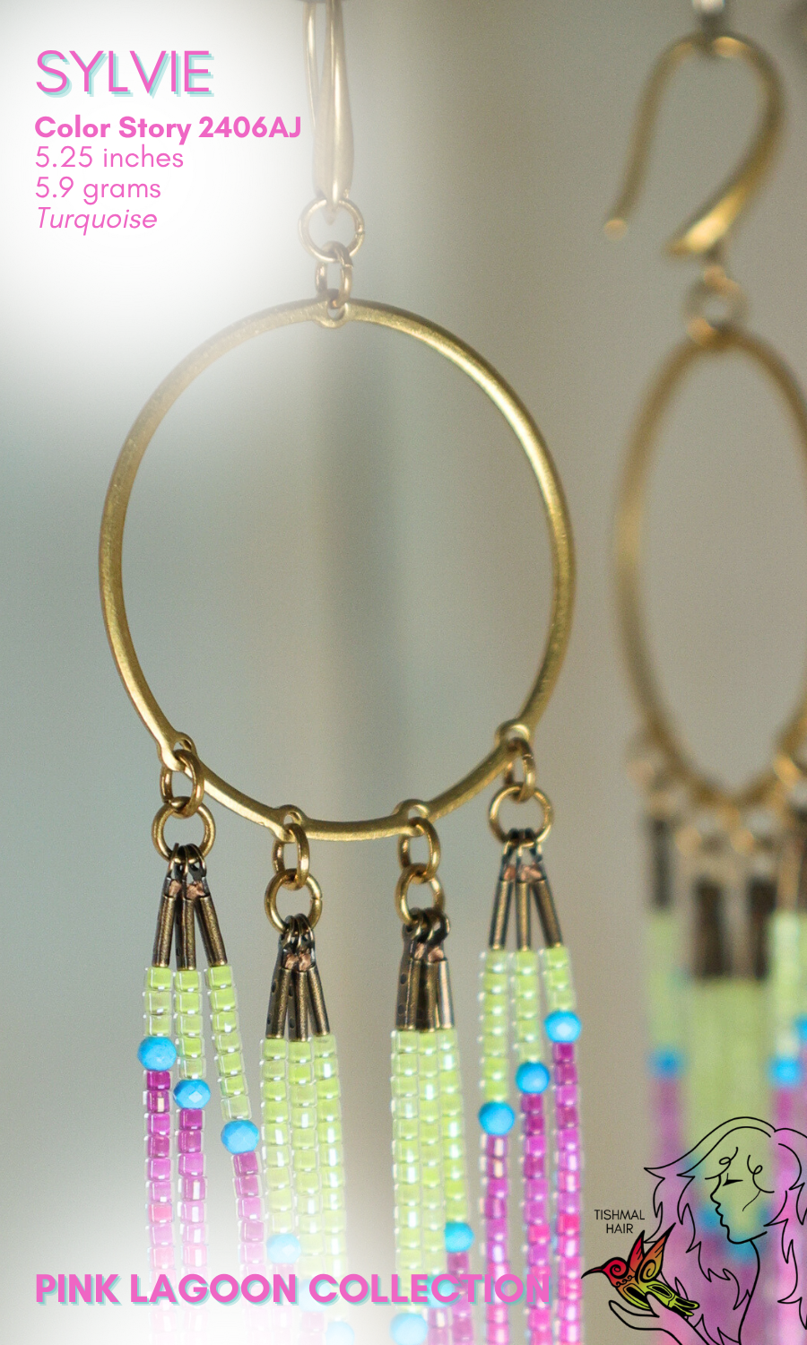Pink Lagoon Sylvie Earrings 2406AJ