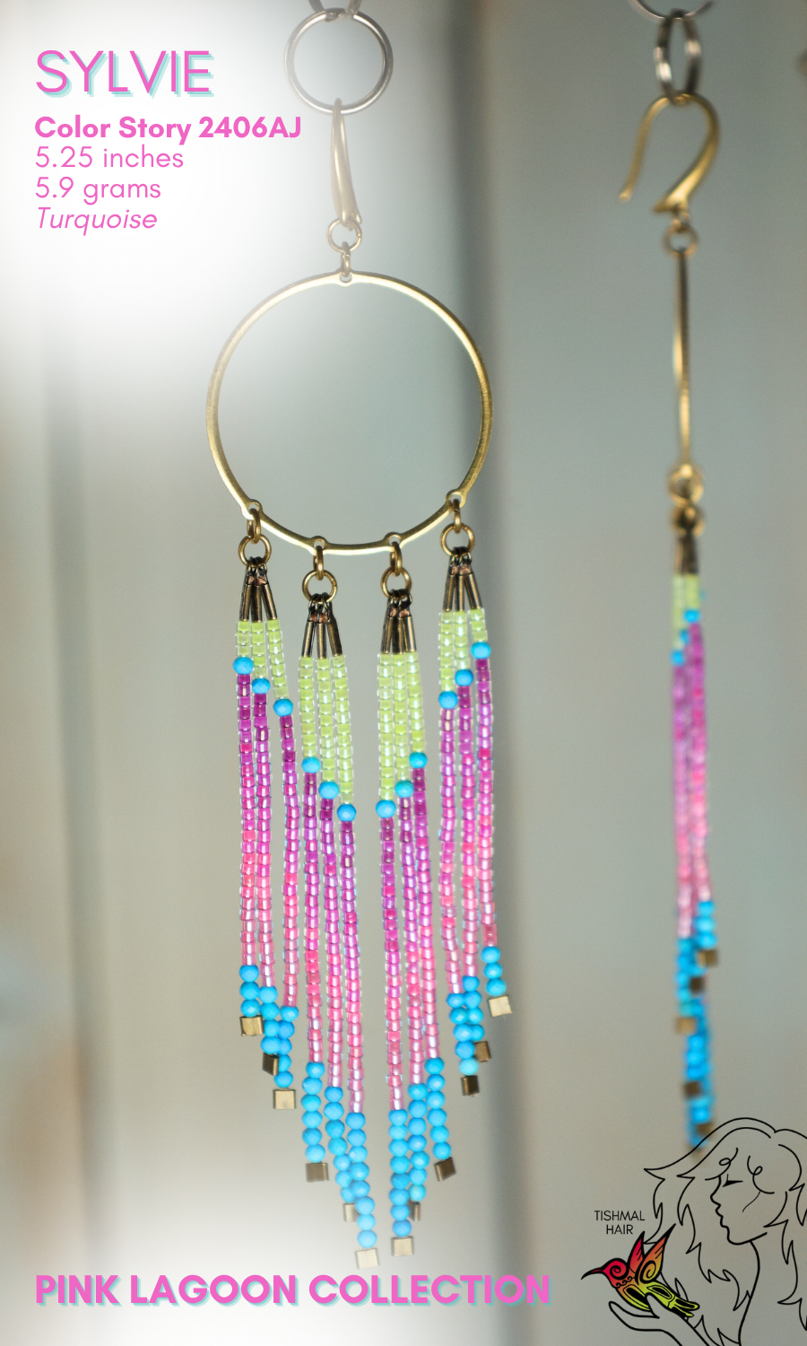 Pink Lagoon Sylvie Earrings 2406AJ