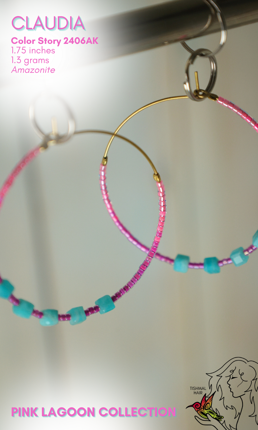 Pink Lagoon Claudia Earrings 2406AK