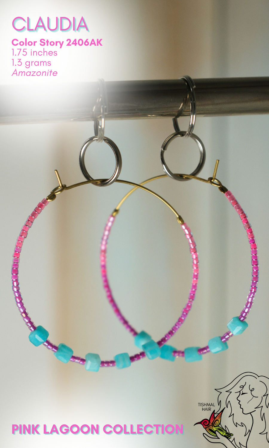 Pink Lagoon Claudia Earrings 2406AK