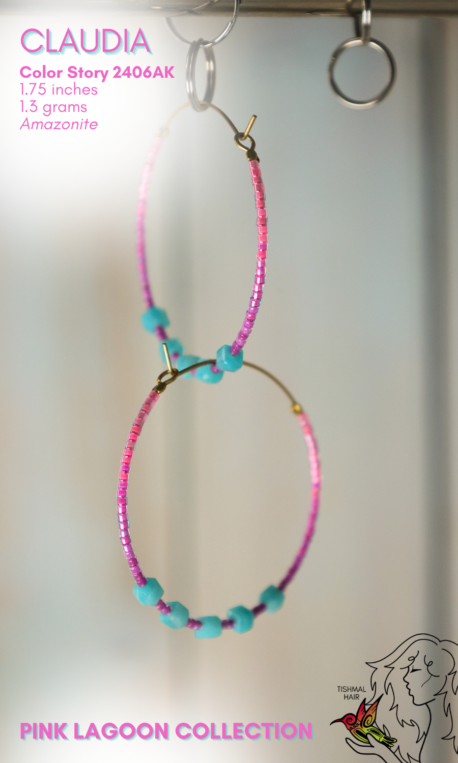 Pink Lagoon Claudia Earrings 2406AK