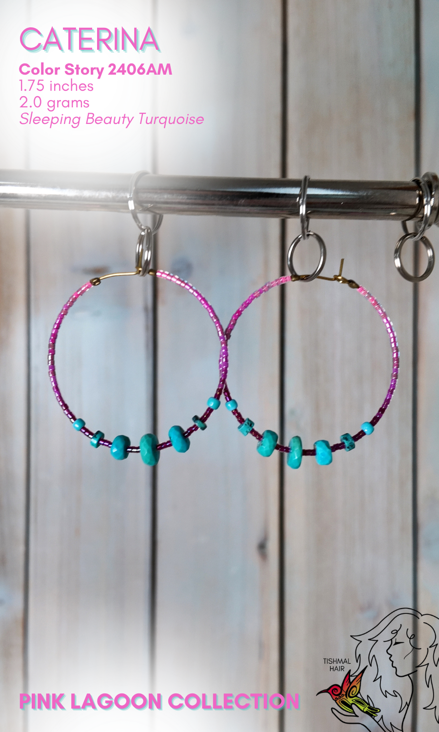 Pink Lagoon Caterina Earrings 2406AM