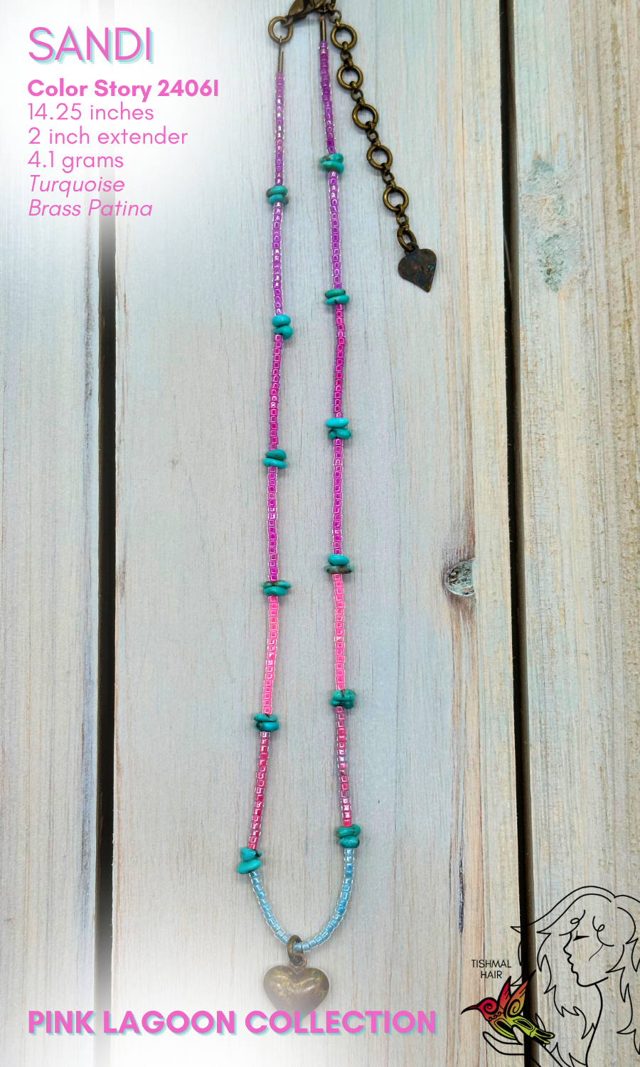 Pink Lagoon Sandi Necklace 2406I