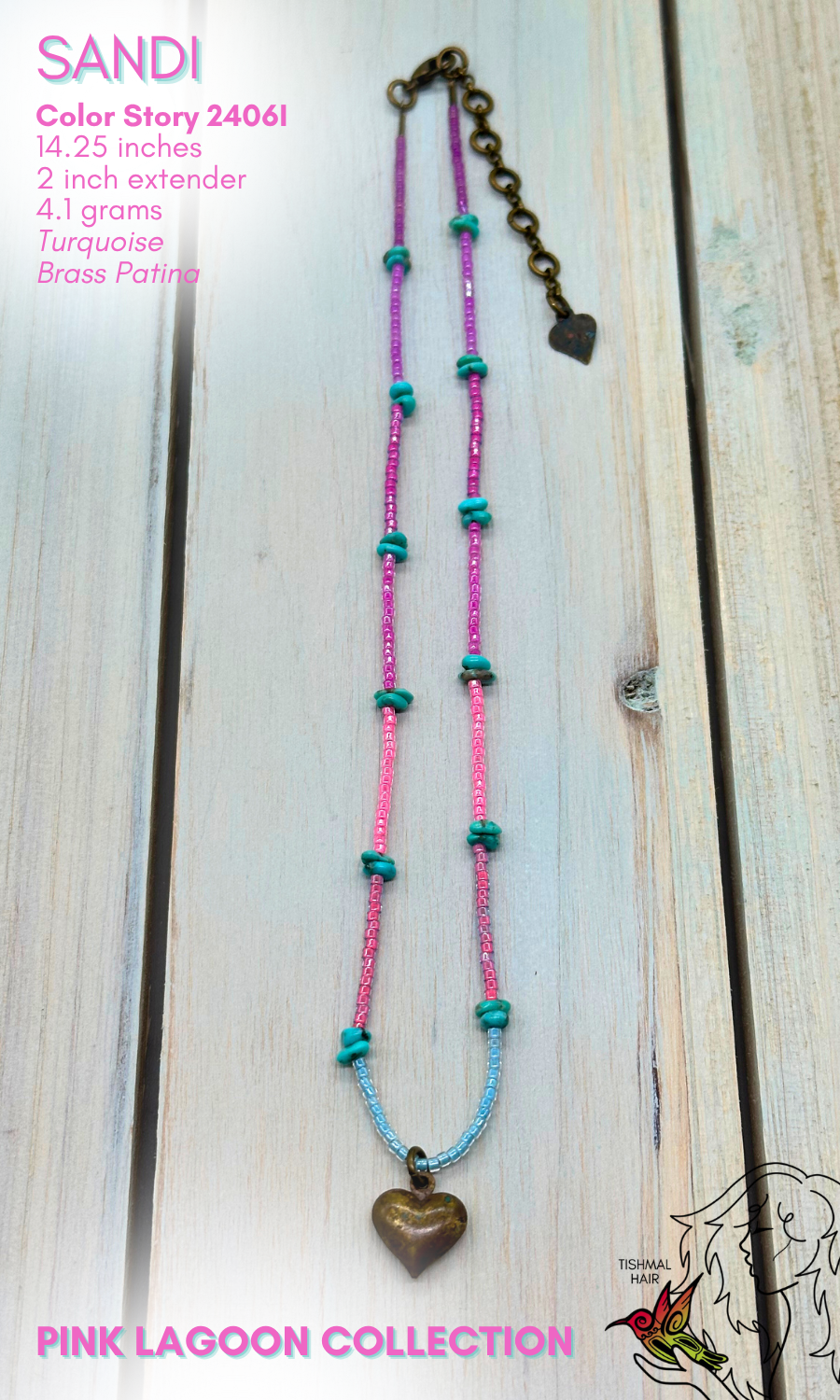 Pink Lagoon Sandi Necklace 2406I