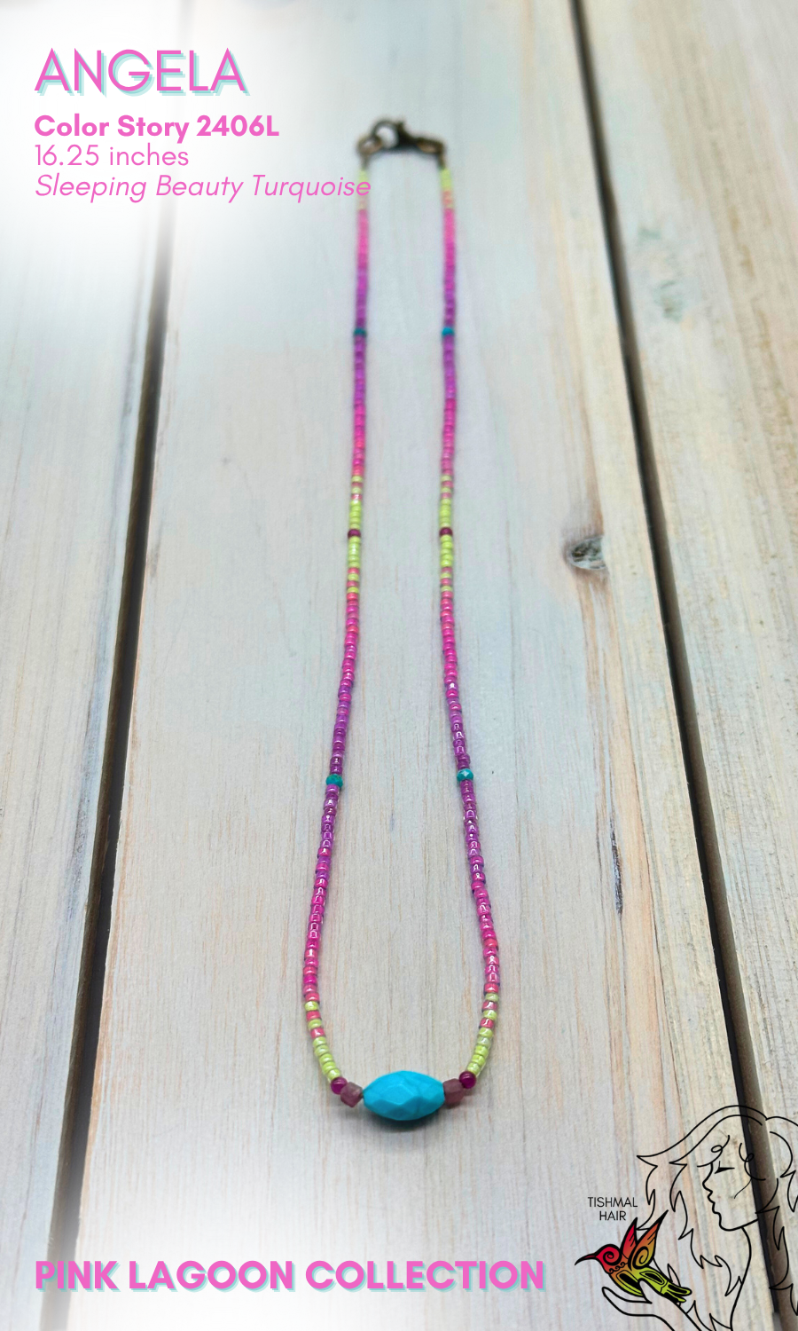 Pink Lagoon Angela Necklace 2406L