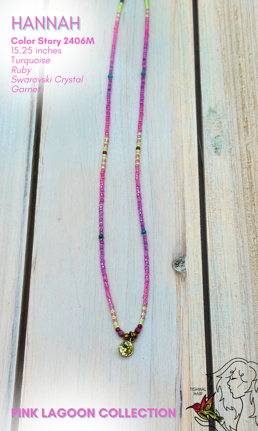 Pink Lagoon Hannah Necklace 2406M