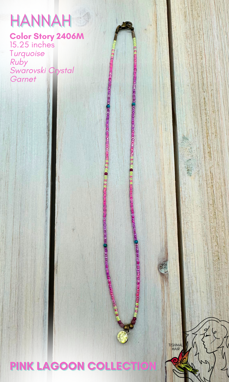 Pink Lagoon Hannah Necklace 2406M