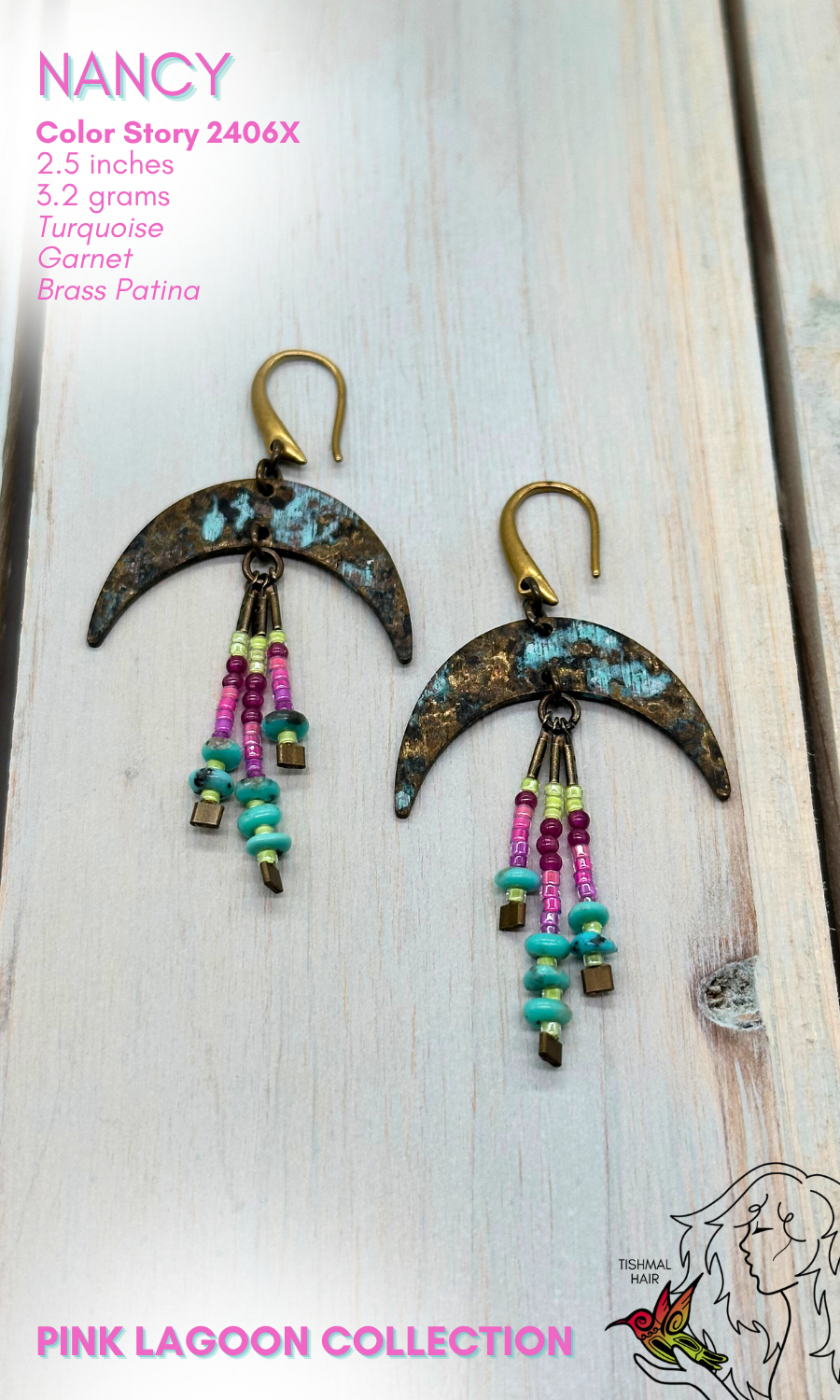 Pink Lagoon Nancy Earrings 2406X