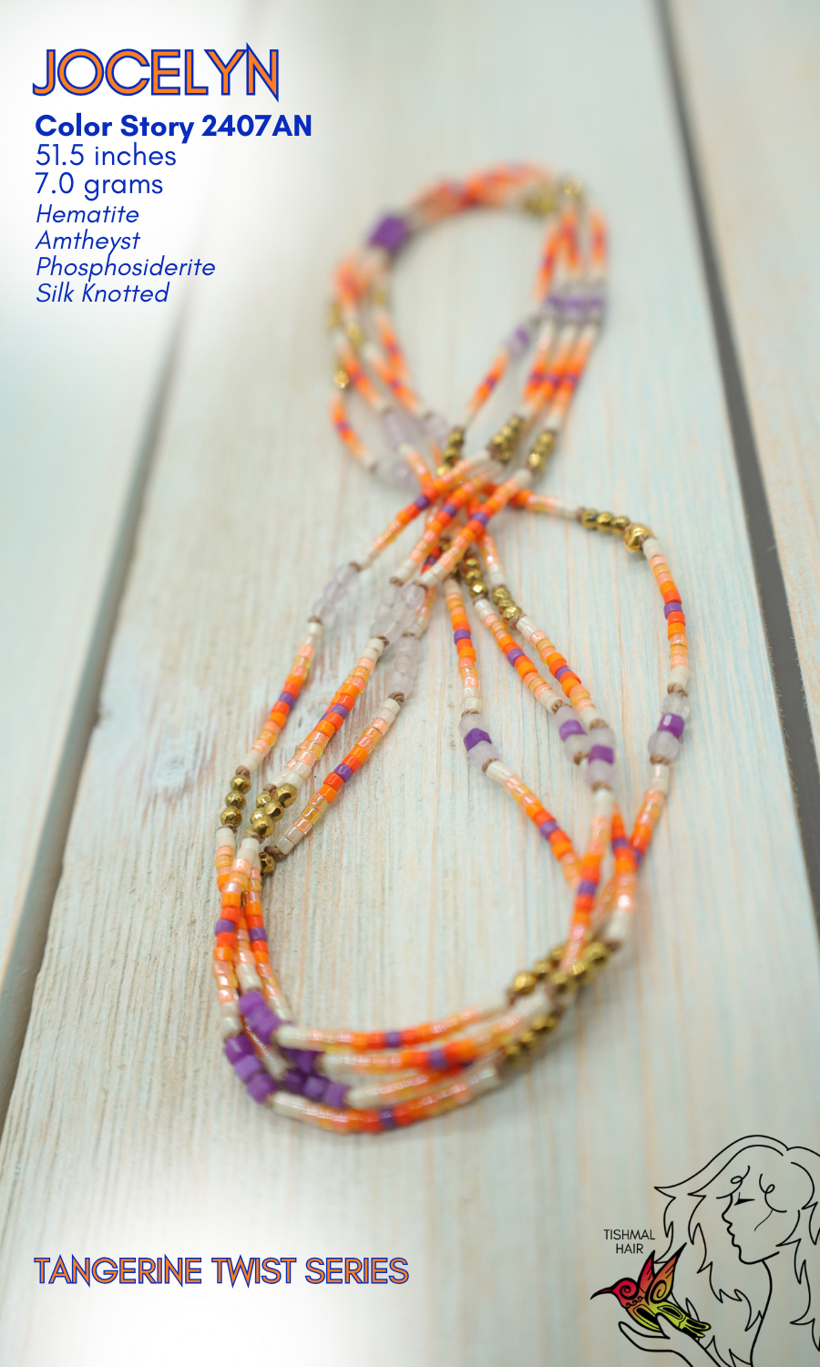 Tangerine Twist Jocelyn Necklace 2407AN