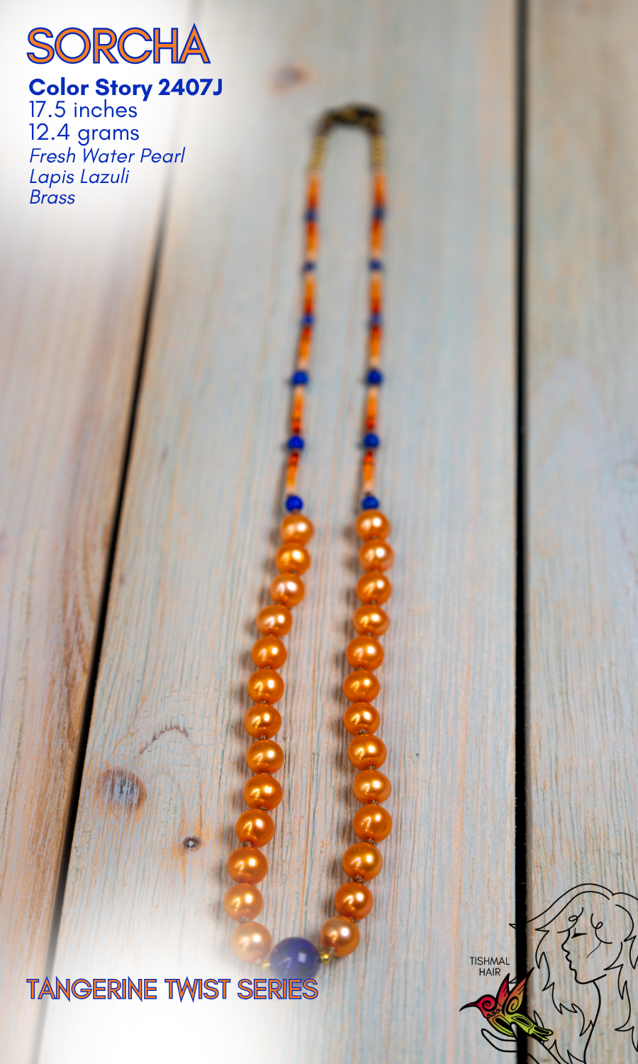 Tangerine Twist Sorcha Necklace 2407J