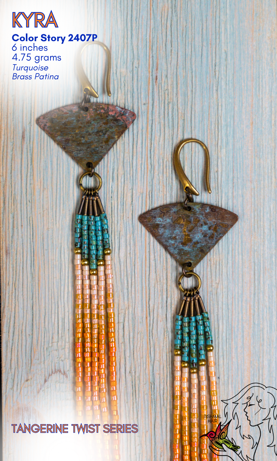 Tangerine Twist Kyra Earrings 2407P