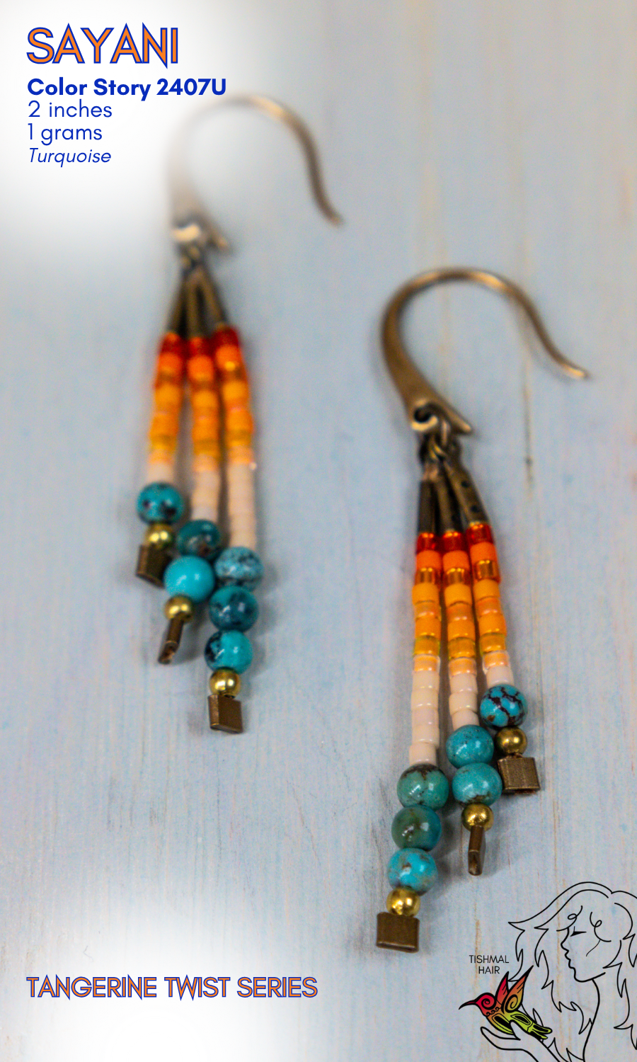 Tangerine Twist Sayani Earrings 2407U