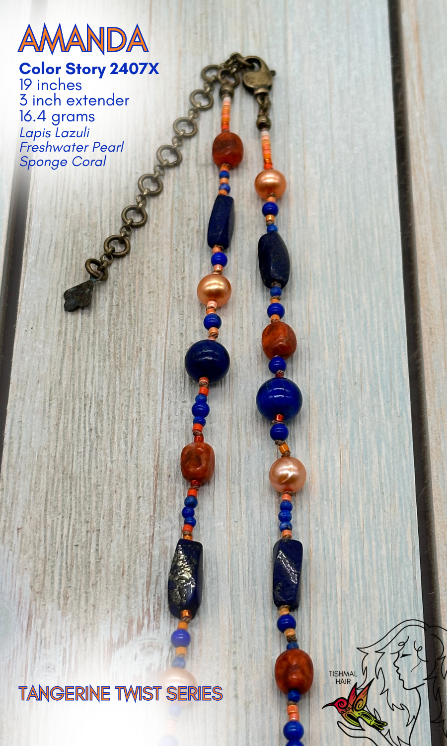 Tangerine Twist Amanda Necklace 2407X