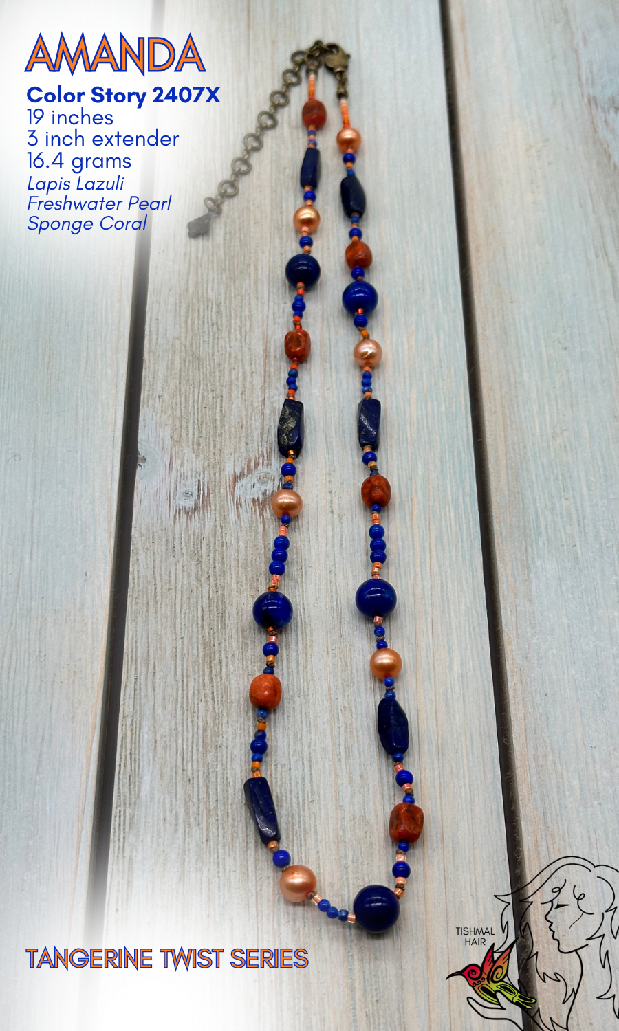 Tangerine Twist Amanda Necklace 2407X