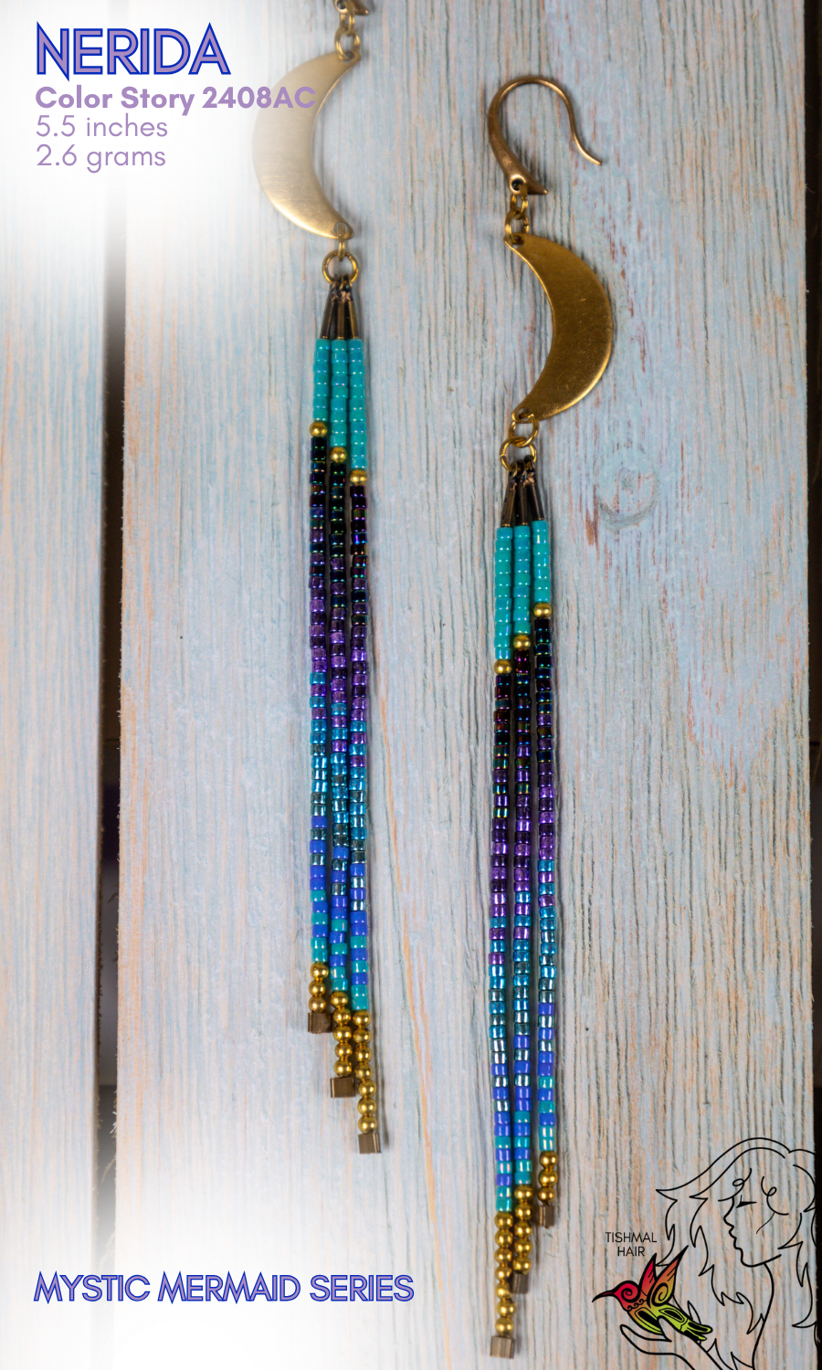 Mystic Mermaid Nerida Earrings 2408AC