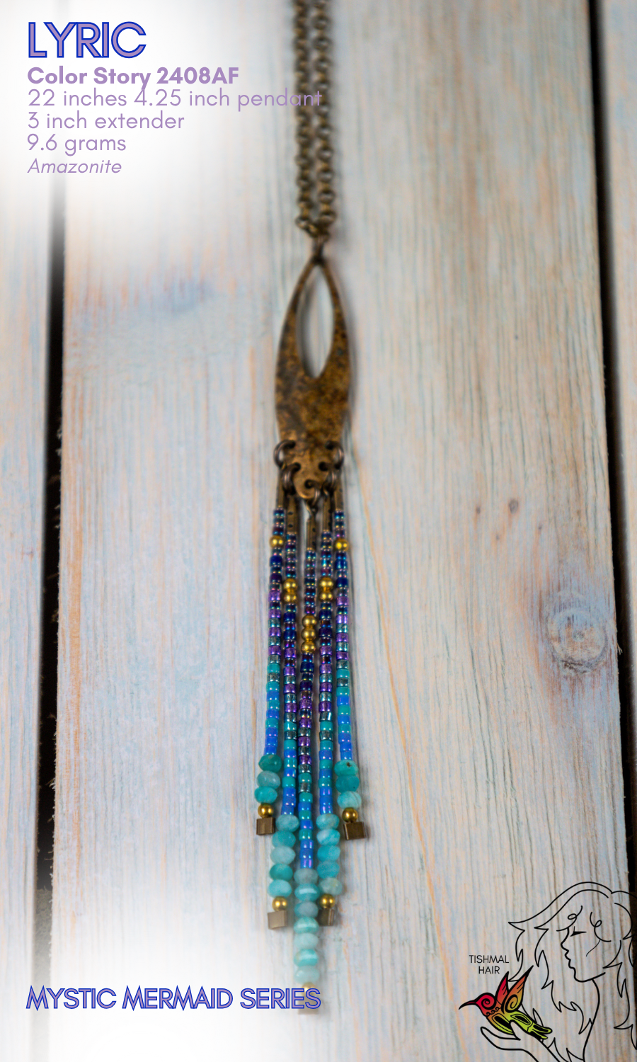 Mystic Mermaid Lyric Necklace 2408AF