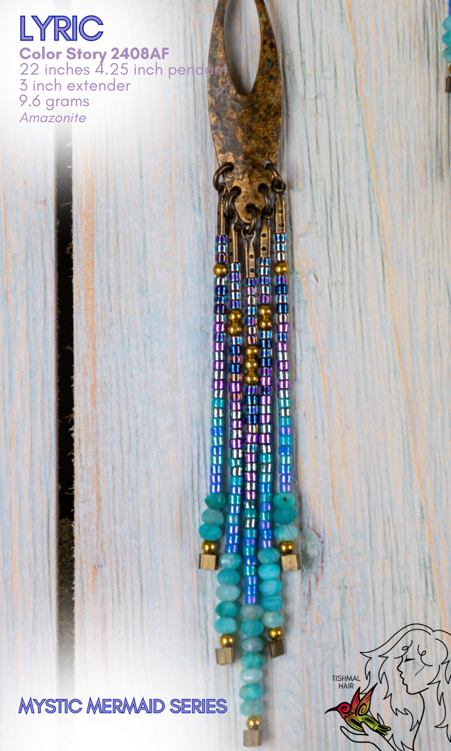 Mystic Mermaid Lyric Necklace 2408AF