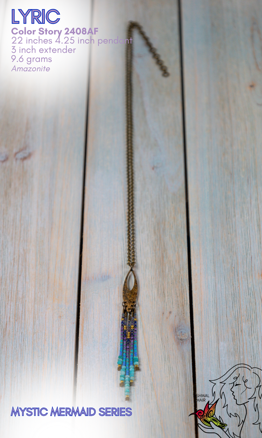 Mystic Mermaid Lyric Necklace 2408AF