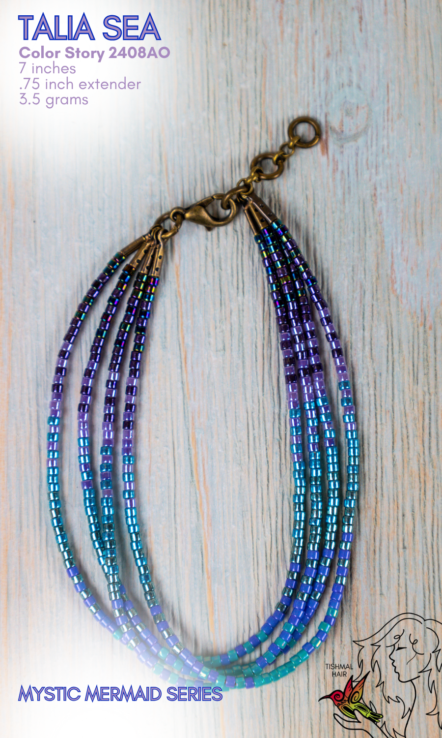 Mystic Mermaid Talia Sea Bracelet 2408AO