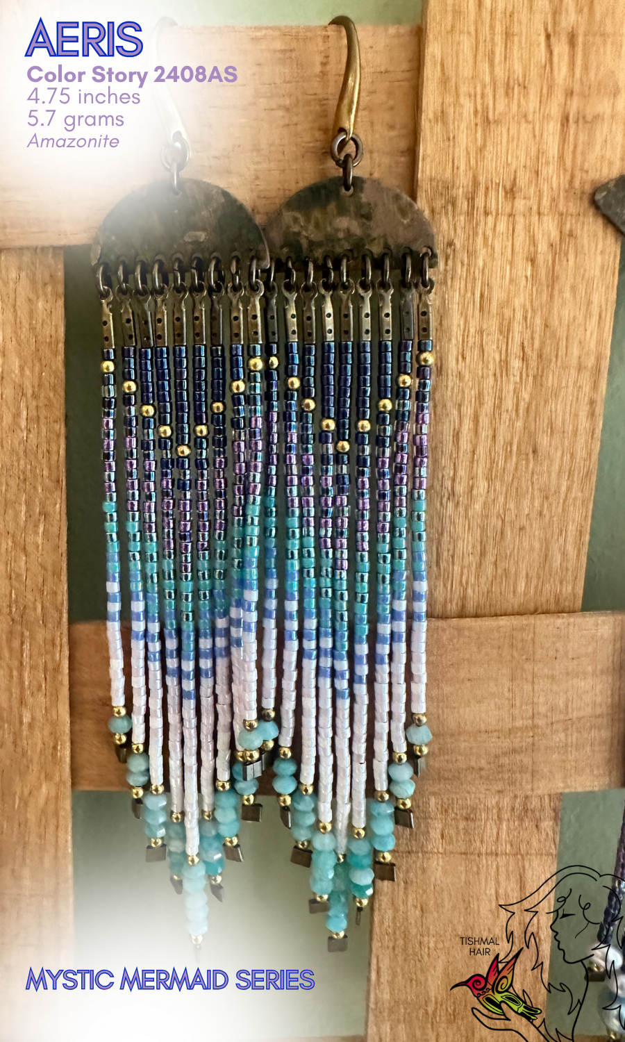 Mystic Mermaid Aeris Earrings 2408AS