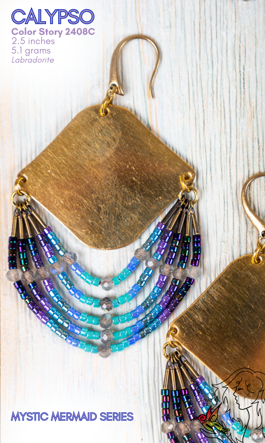 Mystic Mermaid Calypso Earrings 2408C