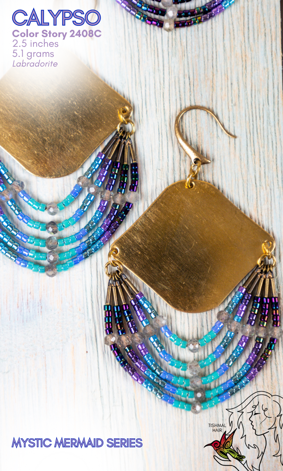 Mystic Mermaid Calypso Earrings 2408C