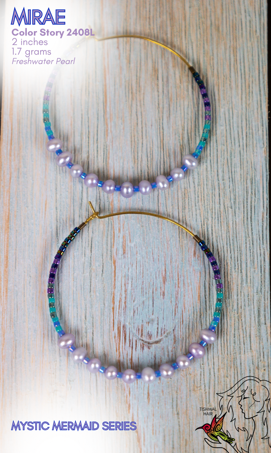 Mystic Mermaid Mirae Earrings 2408L