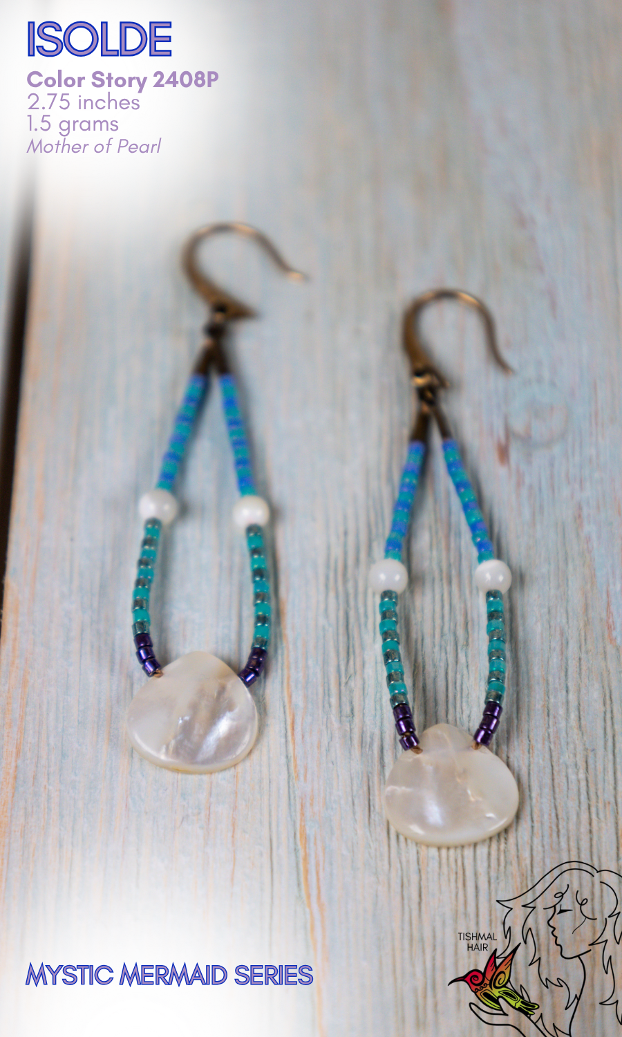Mystic Mermaid Isolde Earrings 2408P