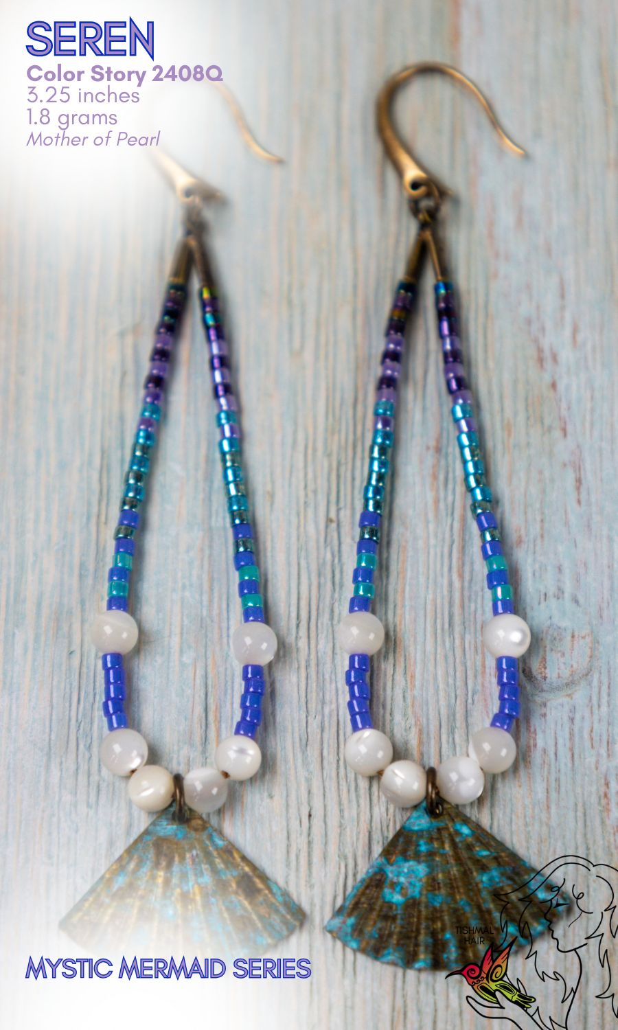 Mystic Mermaid Seren Earrings 2408Q